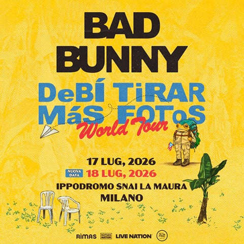 BAD BUNNY | 17 LUGLIO | MILANO | PACKAGE
